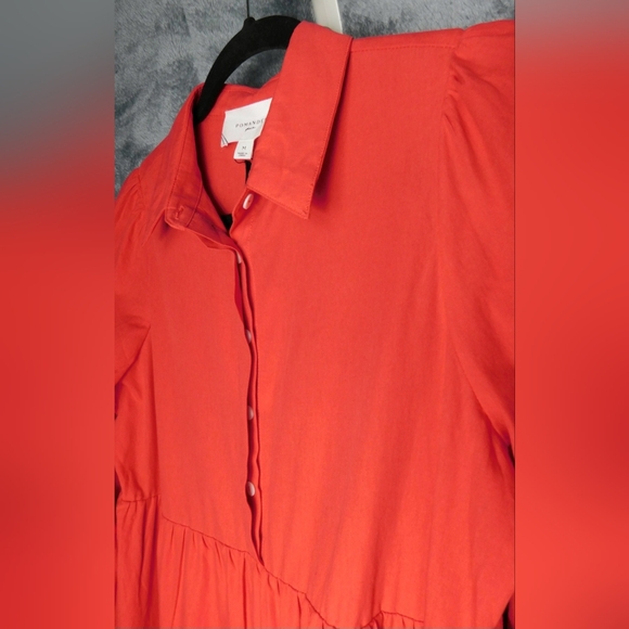 NWT Pomander Place Hibiscus Red Mabel Maxi Dress Size Medium - Picture 6 of 14